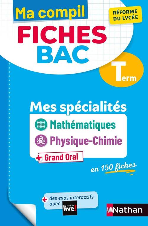 Couverture ebook de Ma Compil Fiches Bac - Mes spécialités Maths / Physique-Chimie - Terminale, de Pierre-Antoine Desrousseaux, Olivier Jaoui, Karine Marteau-Bazouni