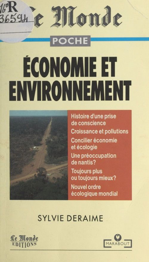 ebook cover of Économie et environnement, by Sylvie Deraime
