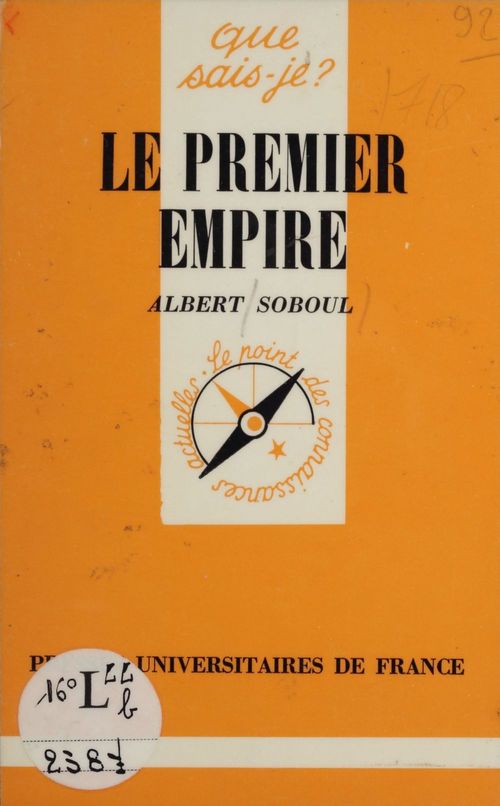 Couverture ebook de Le Premier Empire (1804-1815), de Albert Soboul