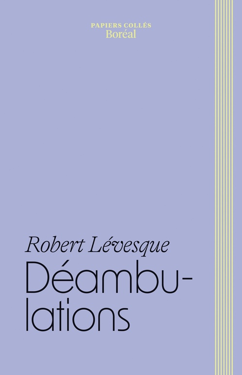 ebook cover of Déambulations, by Robert Lévesque