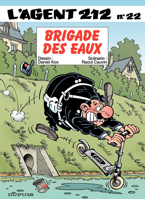 Couverture ebook de L'Agent 212 - Tome 22 - Brigades des eaux, de Raoul Cauvin, Daniel Kox