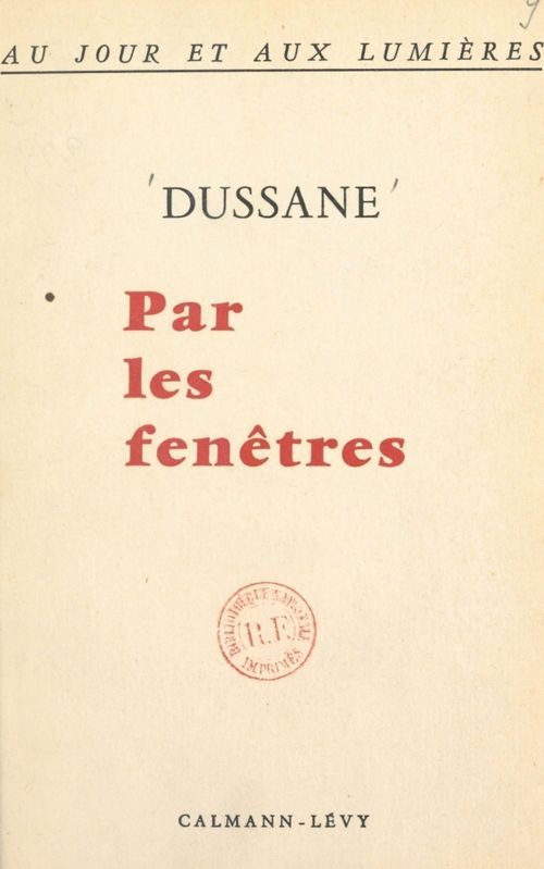 Couverture ebook de Au jour et aux lumières (2), de Beatrix Dussane
