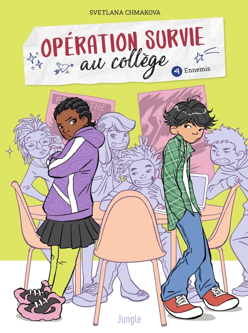 Couverture ebook de Opération Survie au collège - Tome 4 - Ennemis, de Svetlana Chmakova