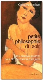 Couverture ebook de Petite philosophie du soir, de Catherine Rambert