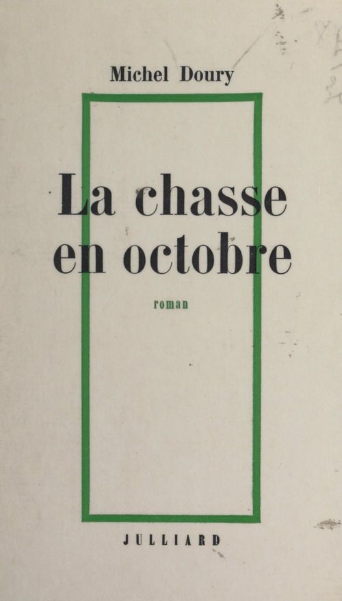 ebook cover of La chasse en octobre, by Michel Doury