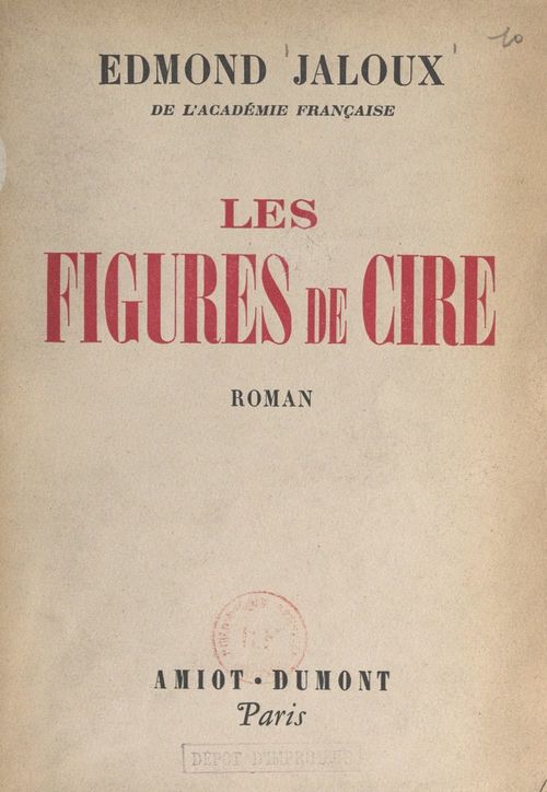 Couverture ebook de Les figures de cire, de Edmond Jaloux