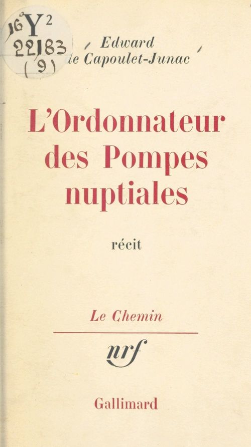 Couverture ebook de L'ordonnateur des pompes nuptiales, de Edward De Capoulet-Junac