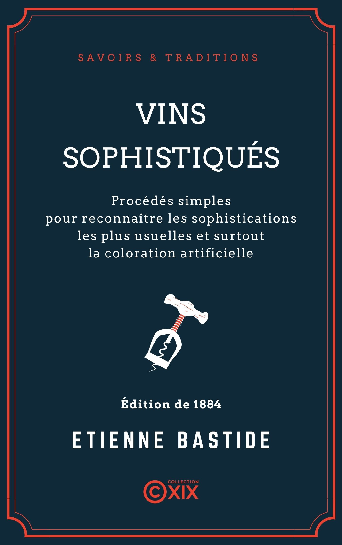 ebook cover of Vins sophistiqués, by Etienne Bastide