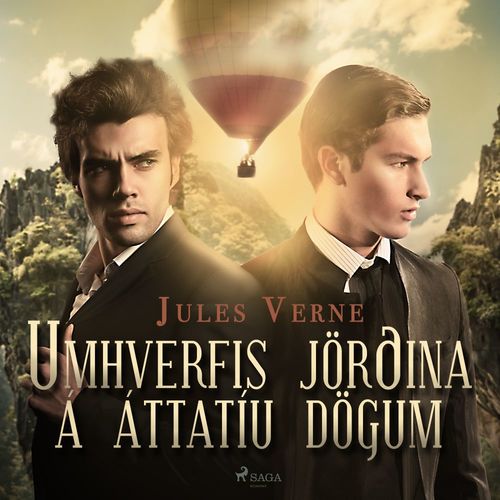 audiobook cover of Umhverfis jörðina á áttatíu dögum, by Jules Verne