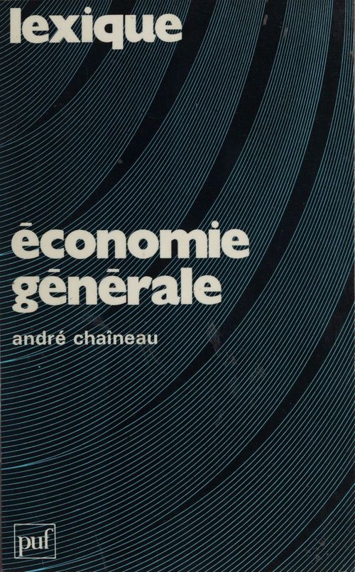 Couverture ebook de Économie générale, de A. Chaineau