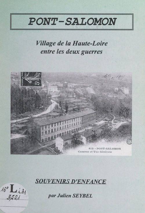Couverture ebook de Souvenirs d'enfance à Pont-Salomon, de Julien Seybel