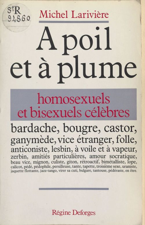 Couverture ebook de À poil et à plume, de Michel Lariviere