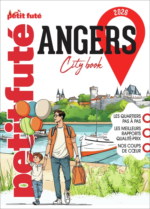 Couverture ebook de Guide Angers 2026 Petit Futé, de Dominique Auzias, Jean-Paul Labourdette