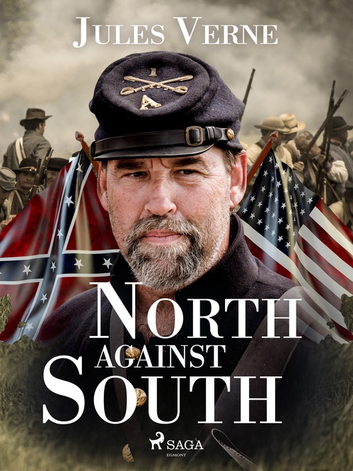 Couverture ebook de North Against South, de Jules Verne