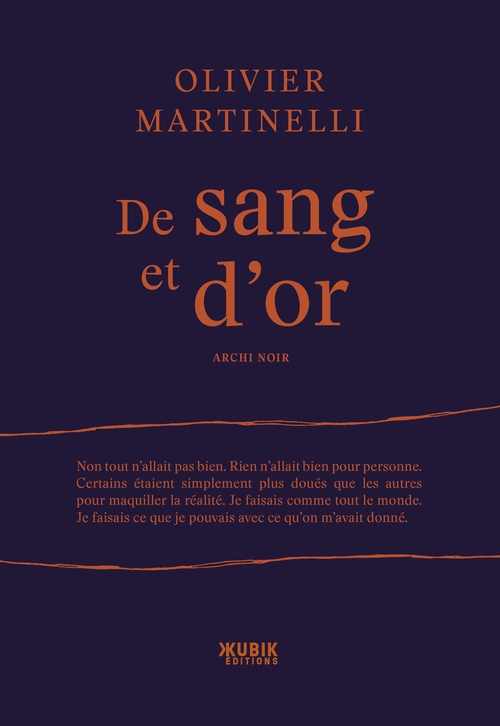 Couverture ebook de De sang et d'or, de Olivier Martinelli