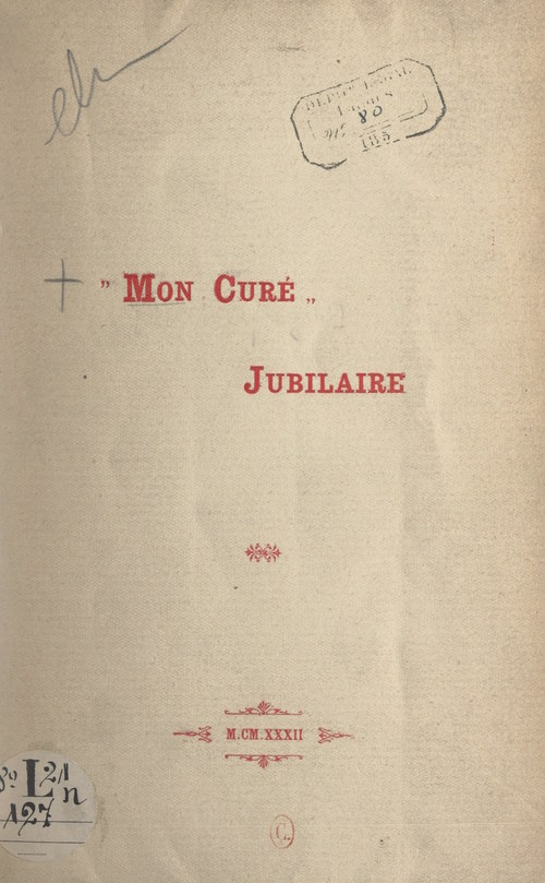 ebook cover of Mon curé jubilaire, by Joseph Peyroux