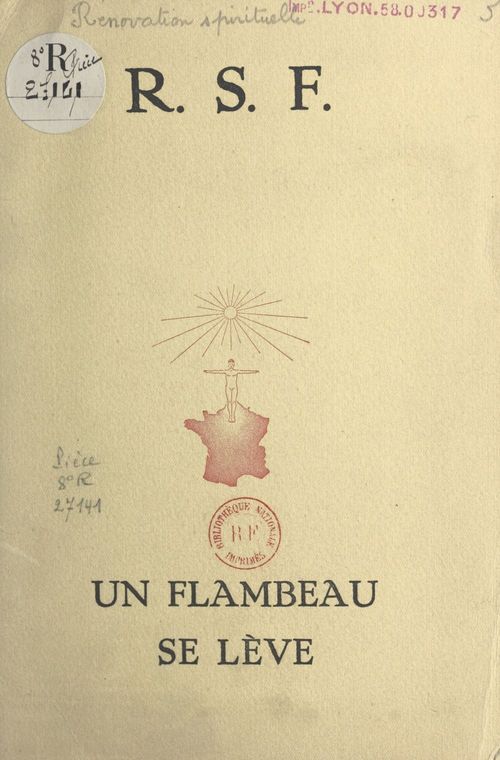 Couverture ebook de Un flambeau se lève, de Renovation Spirituelle Francaise