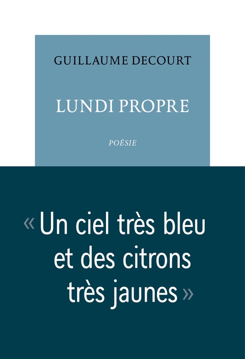 Couverture ebook de Lundi propre, de Guillaume Decourt