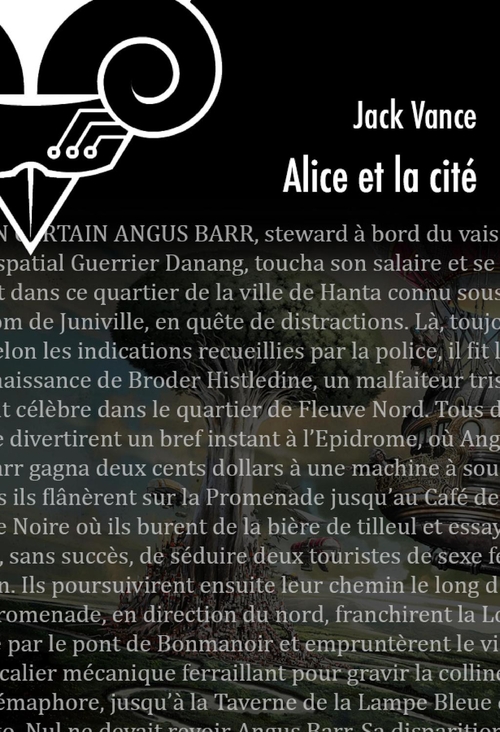 ebook cover of Alice et la cité, by Jack Vance