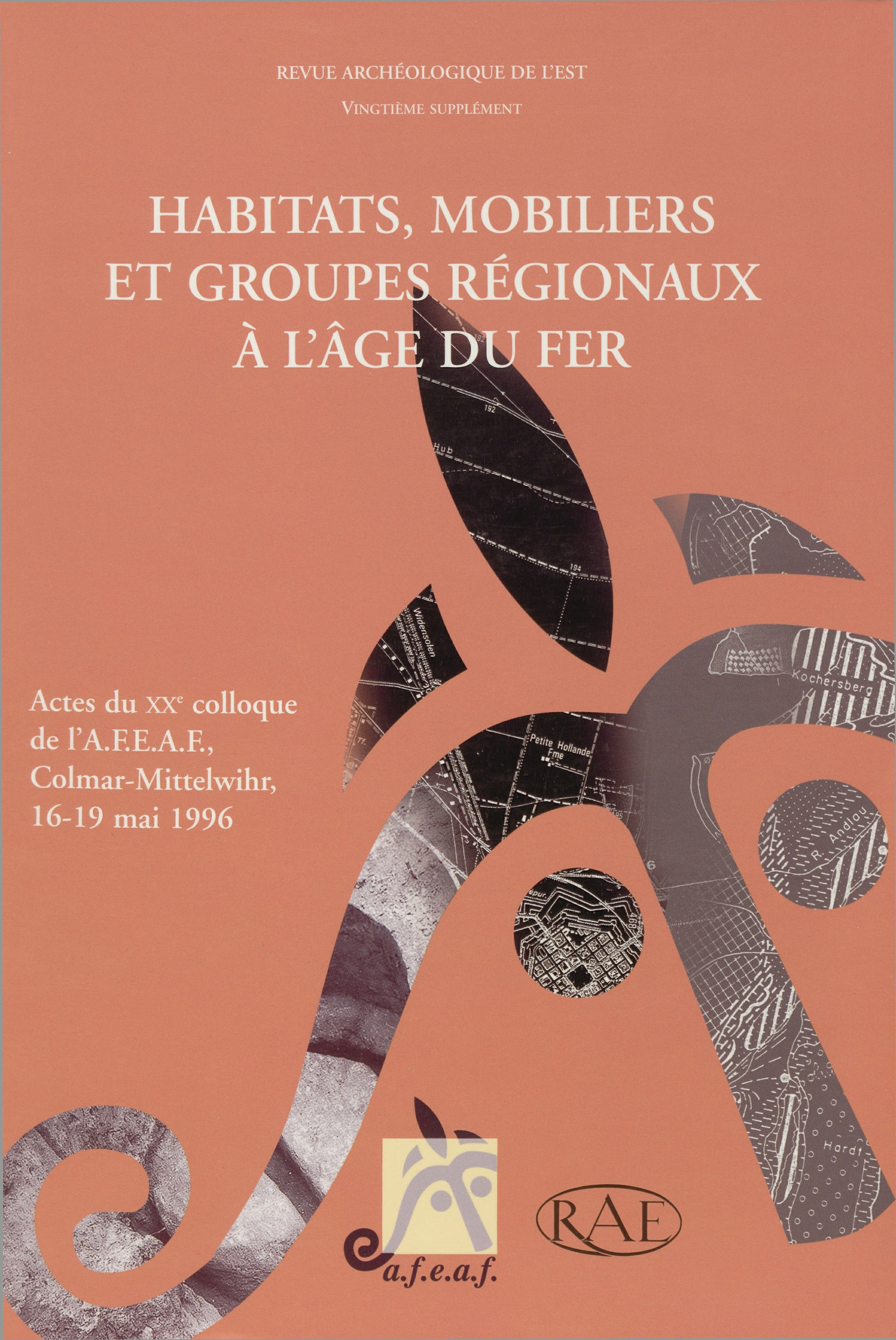 Couverture ebook de Habitats, mobiliers et groupes régionaux à l´âge du fer, de Revue Archeologique De L'Est