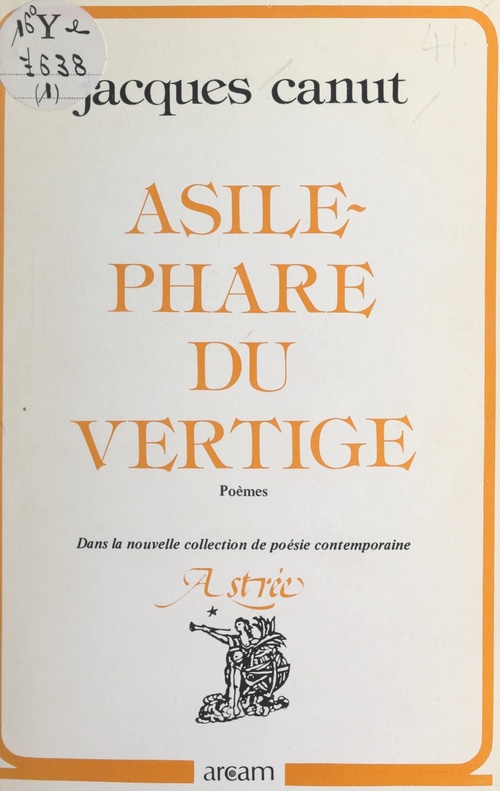 Couverture ebook de Asile-phare du vertige, de Jacques Canut