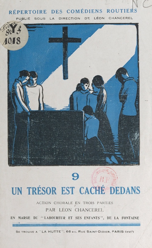 Couverture ebook de Un trésor est caché dedans, de Léon Chancerel