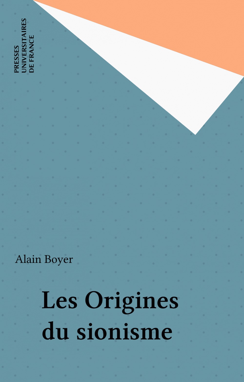 Couverture ebook de Les Origines du sionisme, de Alain Boyer