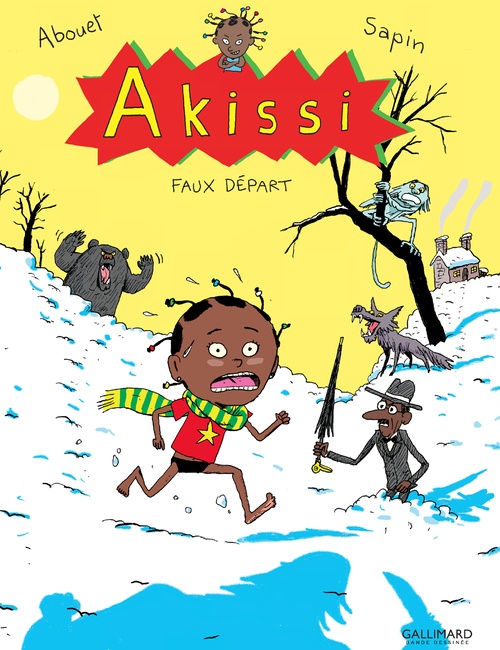 Couverture ebook de Akissi (Tome 7) - Faux départ, de Marguerite Abouet, Mathieu Sapin