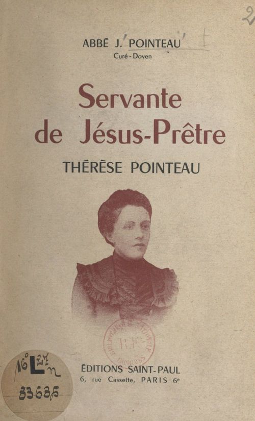 ebook cover of Servante de Jésus-Prêtre, Thérèse Pointeau, by Jules Pointeau