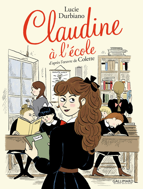 Couverture ebook de Claudine à l'école, de Lucie Durbiano