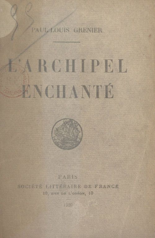 ebook cover of L'archipel enchanté, by Paul-Louis Grenier