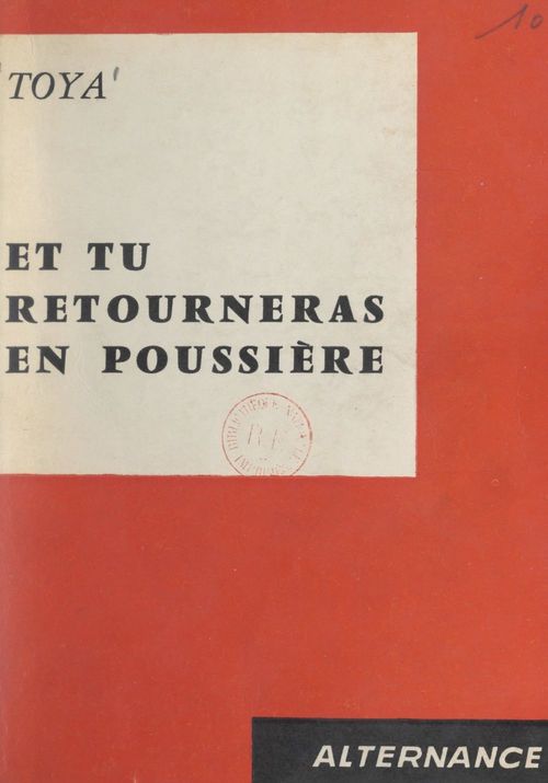 ebook cover of Et tu retourneras en poussière, by Toya