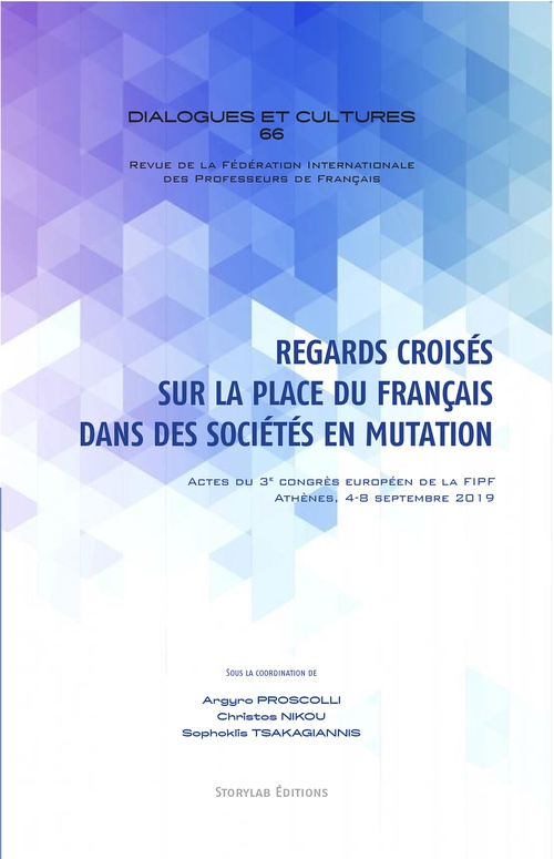 ebook cover of Regards croisés sur la place du français dans des sociétés en mutation, by Argyro Proscolli, Christos Nikou, Sophoklis Tsakagiannis