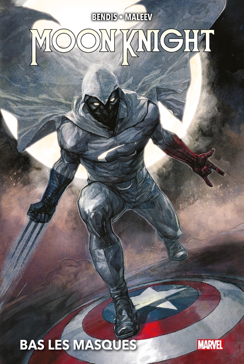 ebook cover of Moon Knight : Bas les masques, by Brian Michael Bendis