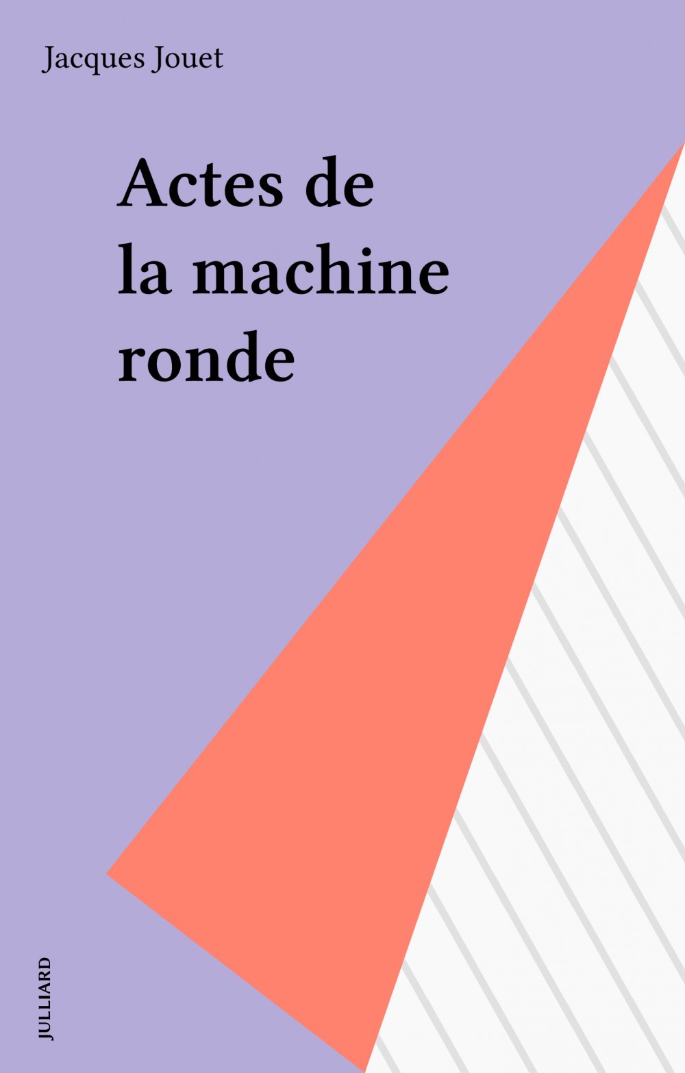 ebook cover of Actes de la machine ronde, by Jacques Jouet