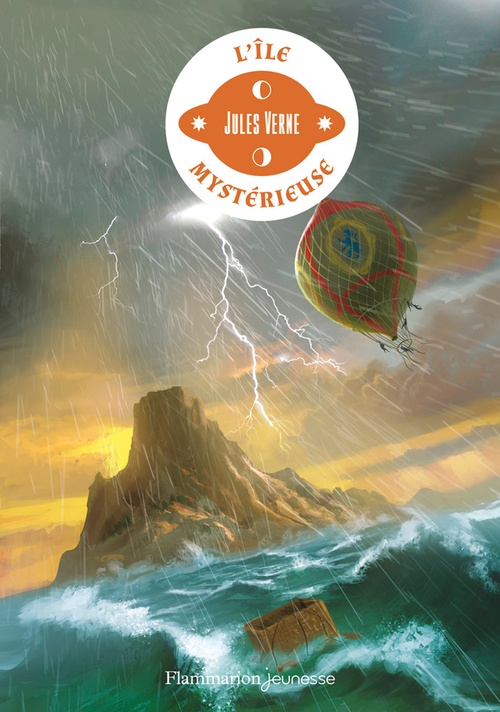 ebook cover of L'île mystérieuse, by Jules Verne