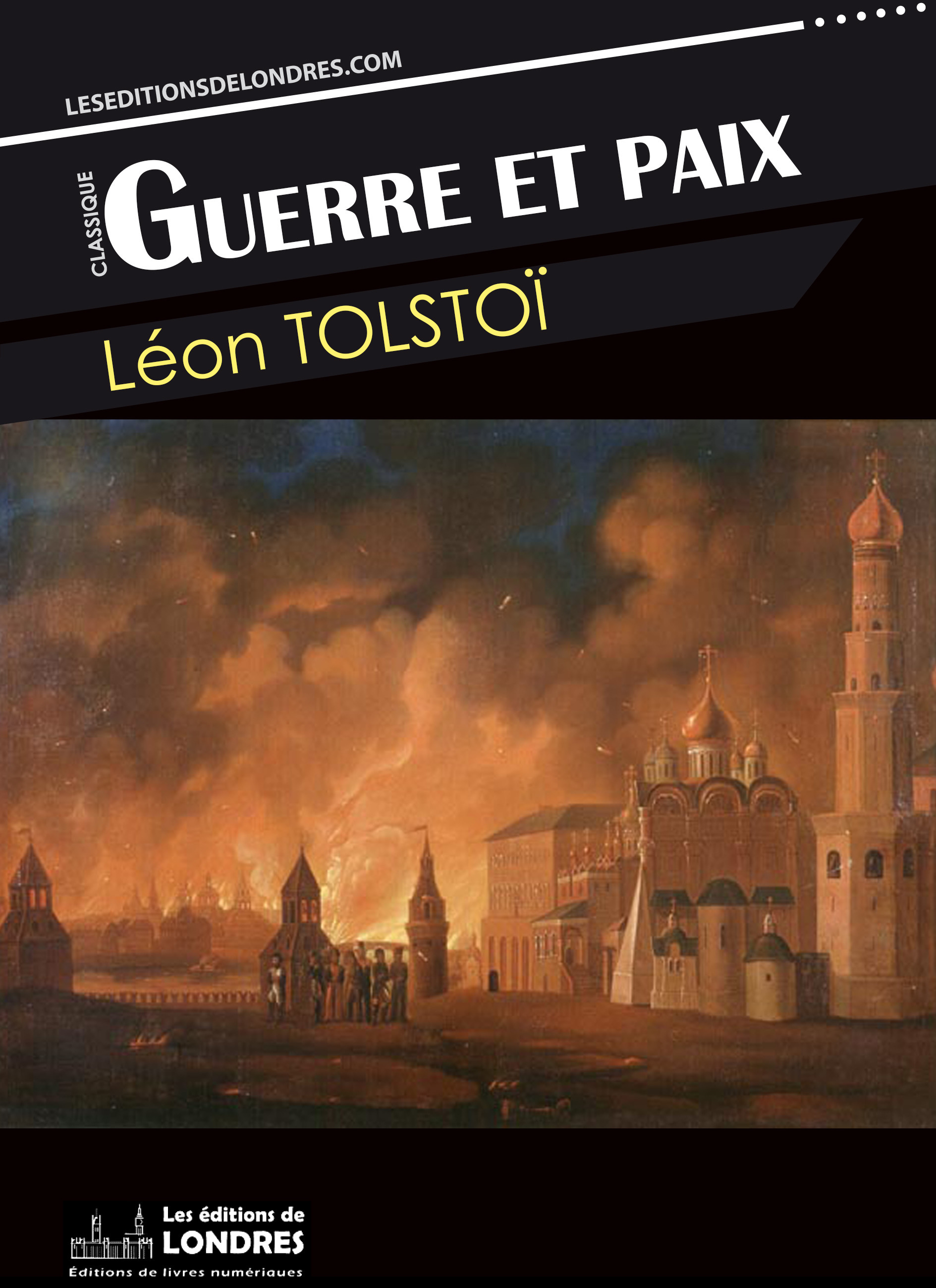 Couverture ebook de Guerre et paix, de Leon Tolstoi