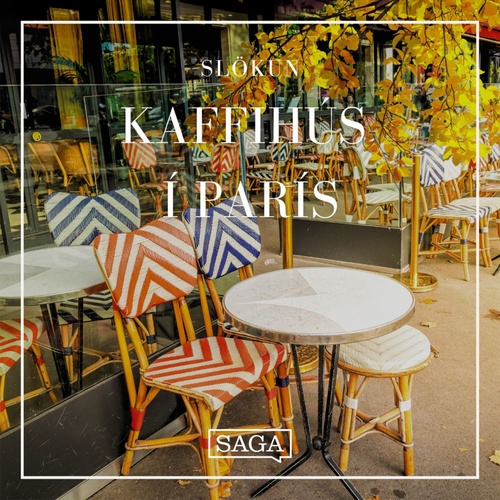 audiobook cover of Kaffihús í París, by Rasmus Broe