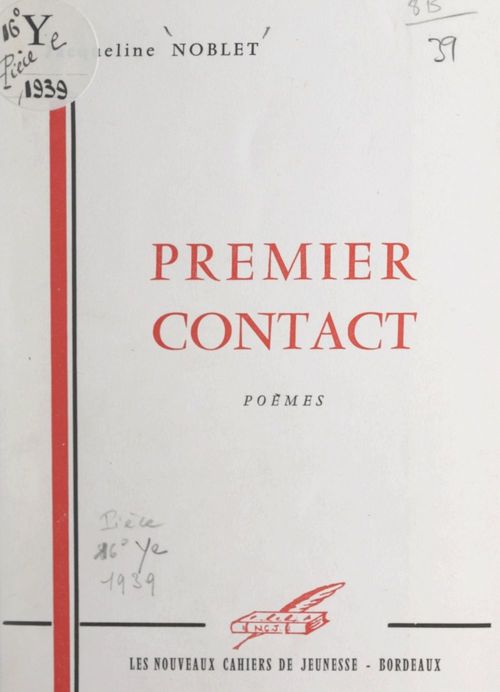 Couverture ebook de Premier contact, de Jacqueline Noblet