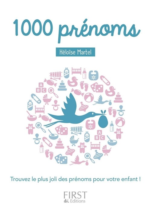 Couverture ebook de Petit Livre de - 1000 prénoms, de Héloïse Martel