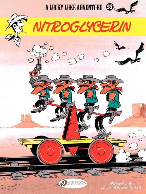 ebook cover of Lucky Luke - Volume 53 - Nitroglycerin, by Lo Hartog Van Banda, Morris
