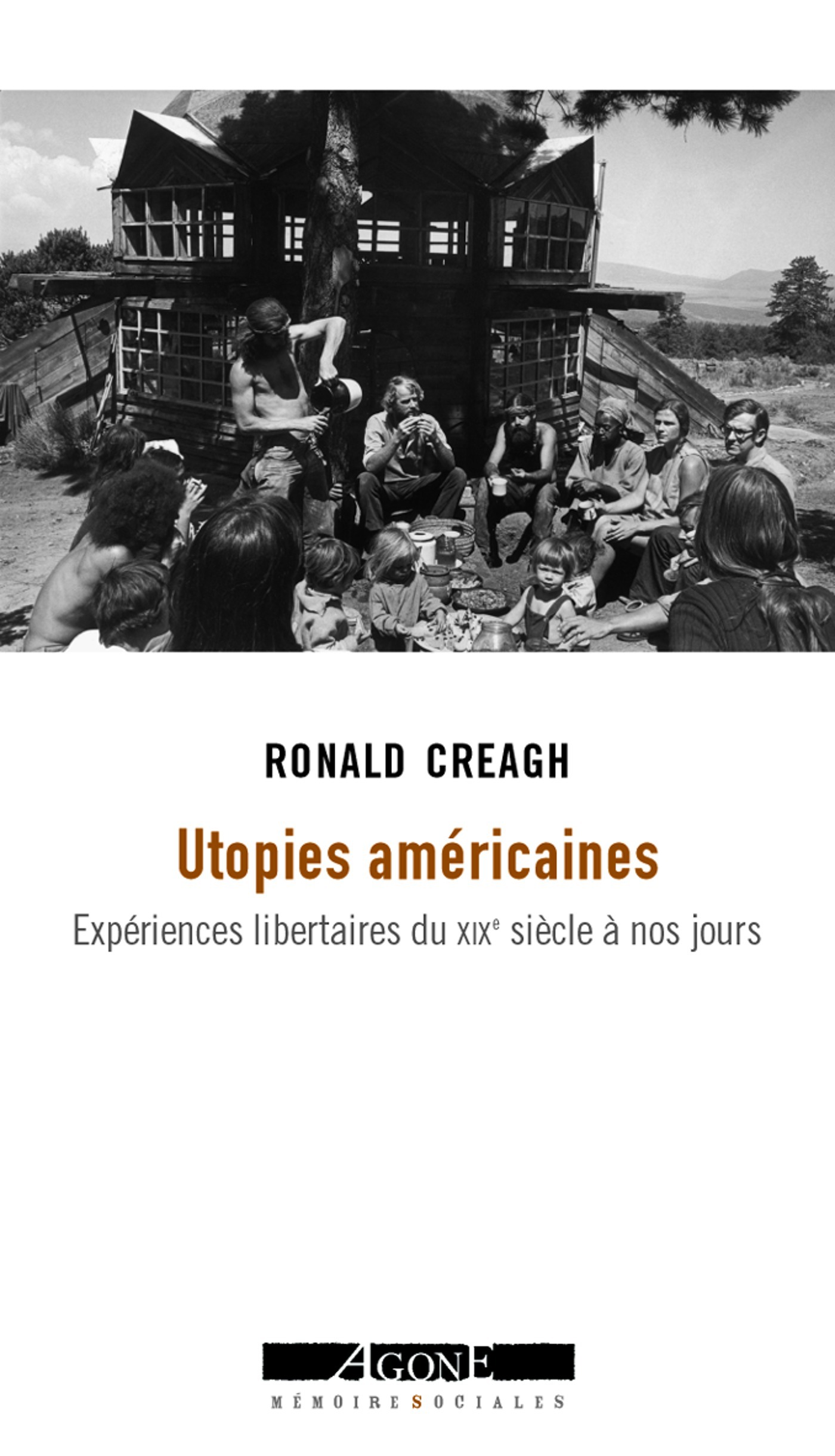 Couverture ebook de Utopies américaines, de Ronald Creagh
