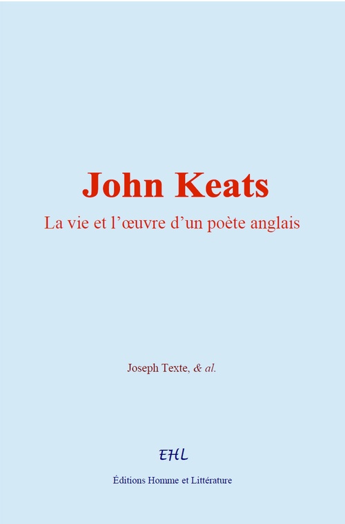 ebook cover of John Keats, by AL, Joseph Texte