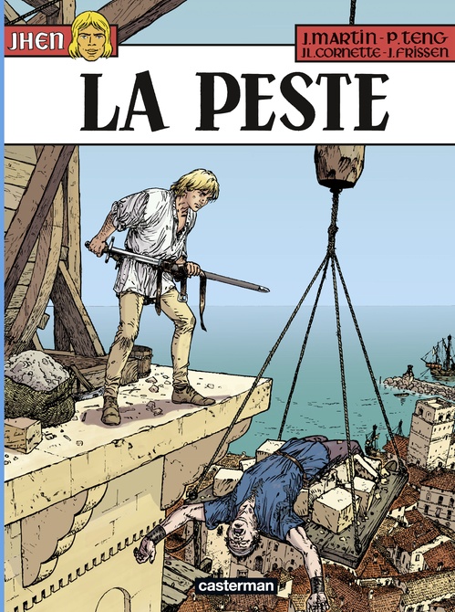Couverture ebook de Jhen (Tome 16) - La Peste, de Jerry Frissen, Jean-Luc Cornette, Jacques Martin, Paul Teng