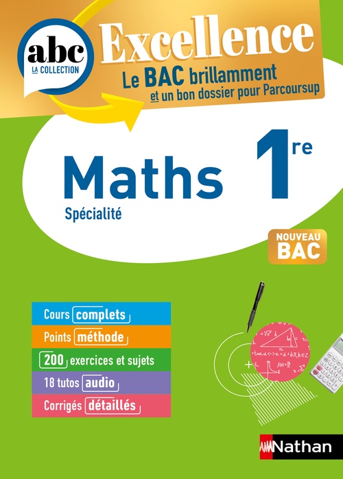 ebook cover of ABC Excellence Maths 1re, by Christian Lixi, Gérard Chassard