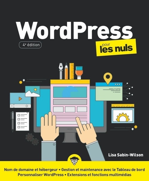 ebook cover of WordPress Pour les Nuls, 4e, by Lisa Sabin-Wilson
