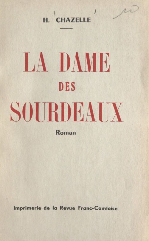 ebook cover of La dame des Sourdeaux, by Henri Chazelle