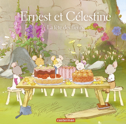 Couverture ebook de Ernest et Célestine - La fête des fleurs, de Gabrielle Vincent