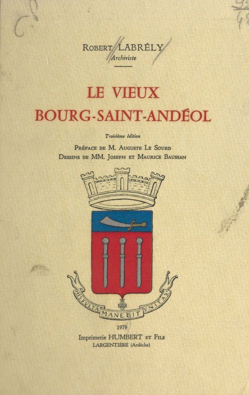 Couverture ebook de Le vieux Bourg-Saint-Andéol, de Robert Labrely