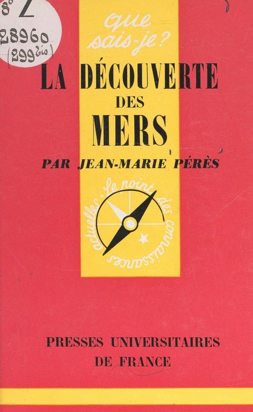 ebook cover of La découverte des mers, by Jean-Marie Peres